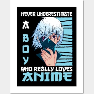 Boy Who Really Loves Anime Merch Cosplay Otaku Gift Anime Posters and Art